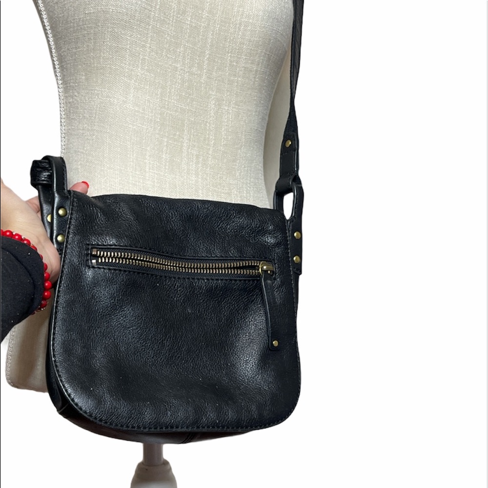 Fossil Cross Body Black Genuine Leather Bag